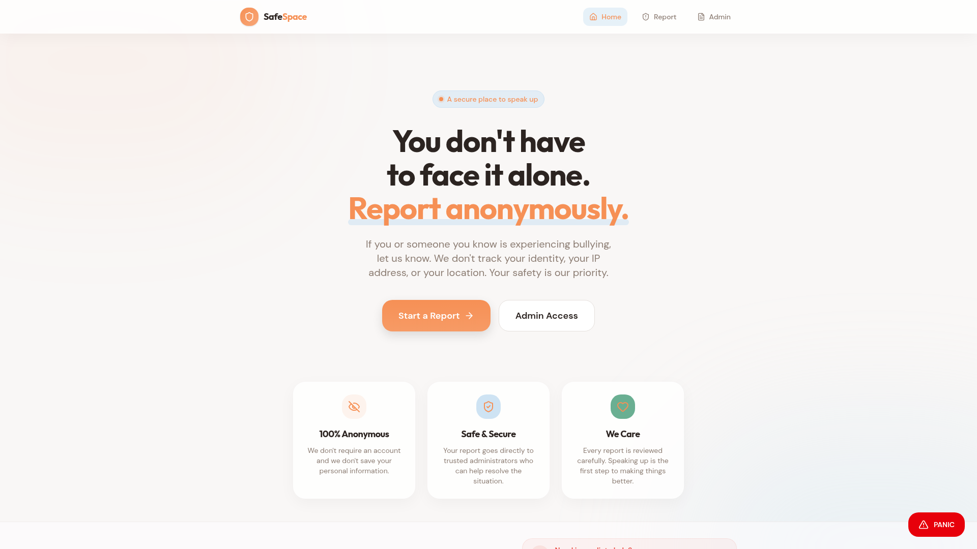 Anti-bullying app built by Joshi